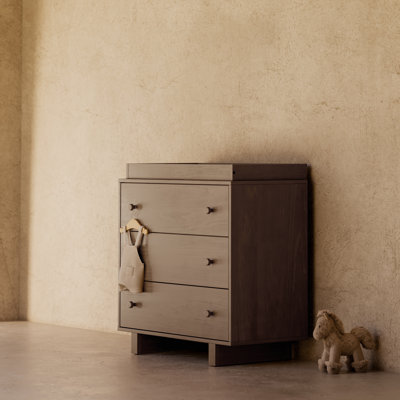 Commode 3 tiroirs avec plateau à langer amovible Texas