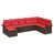 Structure brune / coussin rouge est en rupture de stock sélectionné