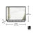 Cubiko Metal Flat Wall Mirror