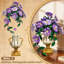 Ensemble de construction de bonsaï Morning Glory avec vase, 1136 pièces, pot de fleurs 2 en 1 à poser et à fixer au mur, décoration botanique pour adultes (12 ans et plus).