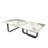 55" Wide Rectangular Coffee Table/End Table With Rock Slab Top, Metal Frame Coffee Table-1336709388