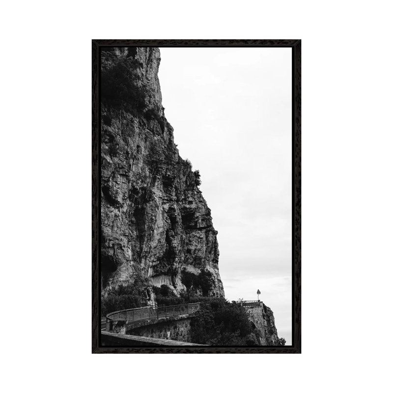 Stormy Amalfi Coast Drive III by Bethany Young - Print on Canvas, 66.04cm H x 45.72cm W x 3.81cm D, Black Framed