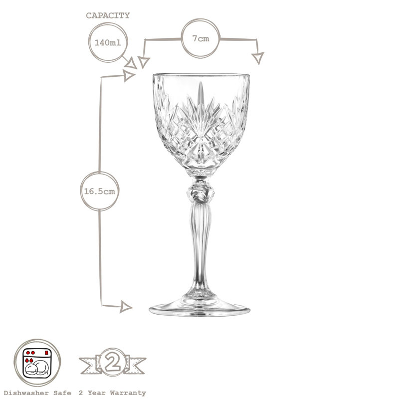 RCR Crystal Melodia Nick & Nora Glasses - 140ml