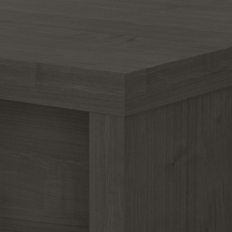 Bureau à avant à arches 72W avec retour 42W Office 500 Collection, Érable gris anthracite