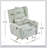Power Recliner Chair With 360° Swivel, Boucle Upholstery, And Gold 5-Star Base For Ultimate Comfort And Style-615525906