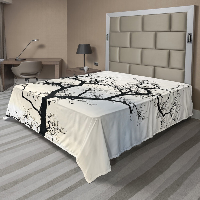 Microfiber No Pattern And Not Solid Color Flat Sheet, Full Flat Sheet