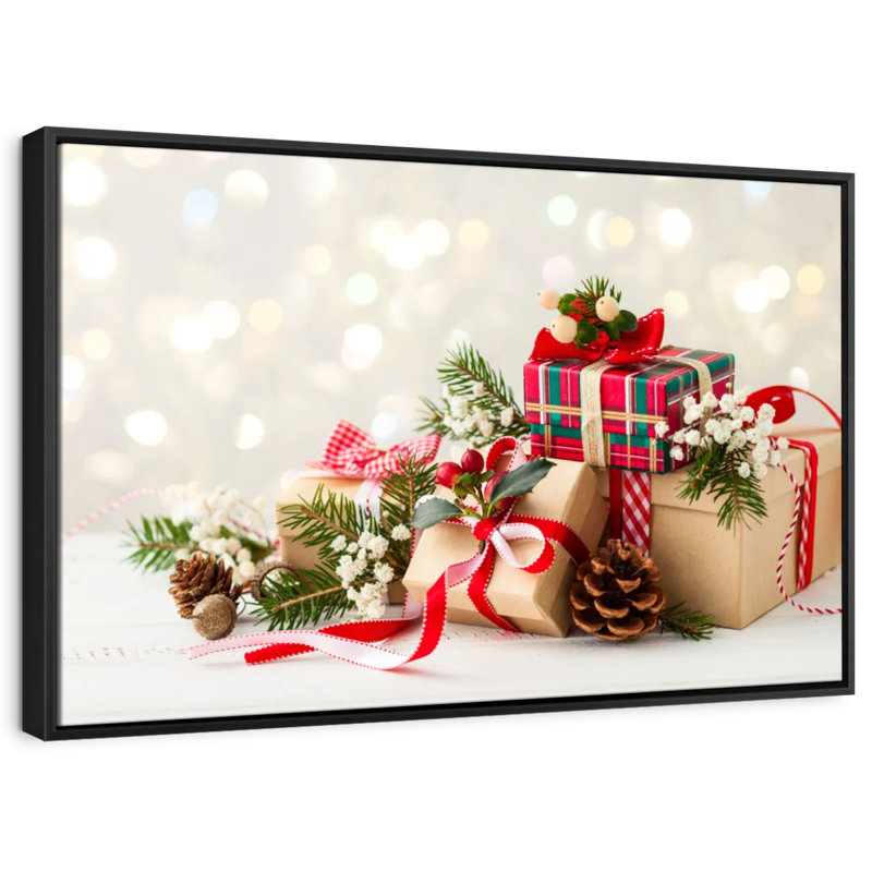 «Christmas Presents», reproduction sur toile, H 27 po x l 40 po