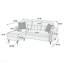 Ensemble modulaire réversible avec 2 coussins décoratifs brun clair-2114225511