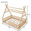 Lits robustes en bois pour enfants, conception pleine maison avec DEL pour chambre à coucher ludique
