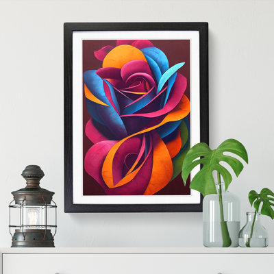 Unique Rose Flower Vol.1 1 Piece Single Picture Frame Wall Art
