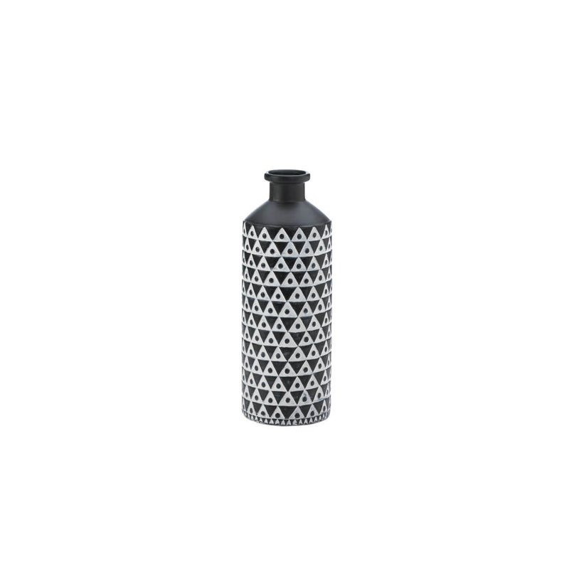 Vase Mazara noir et blanc