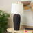 Cole And Grey Ceramic Antique Style Pot Vase Room Table Lamp With White Linen Shade-1485550490-1485550491