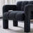 Boucle Upholstered Accent Basic Accent Chair-1286395346