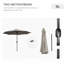 295cm Tilt Market Parasol