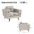39.3'' Wide Upholstered Loveseat With Solid Wood Legs-718318078
