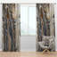 Panneau de rideau simple semi-diaphane avec passe-tringle Mid-Century-948008975