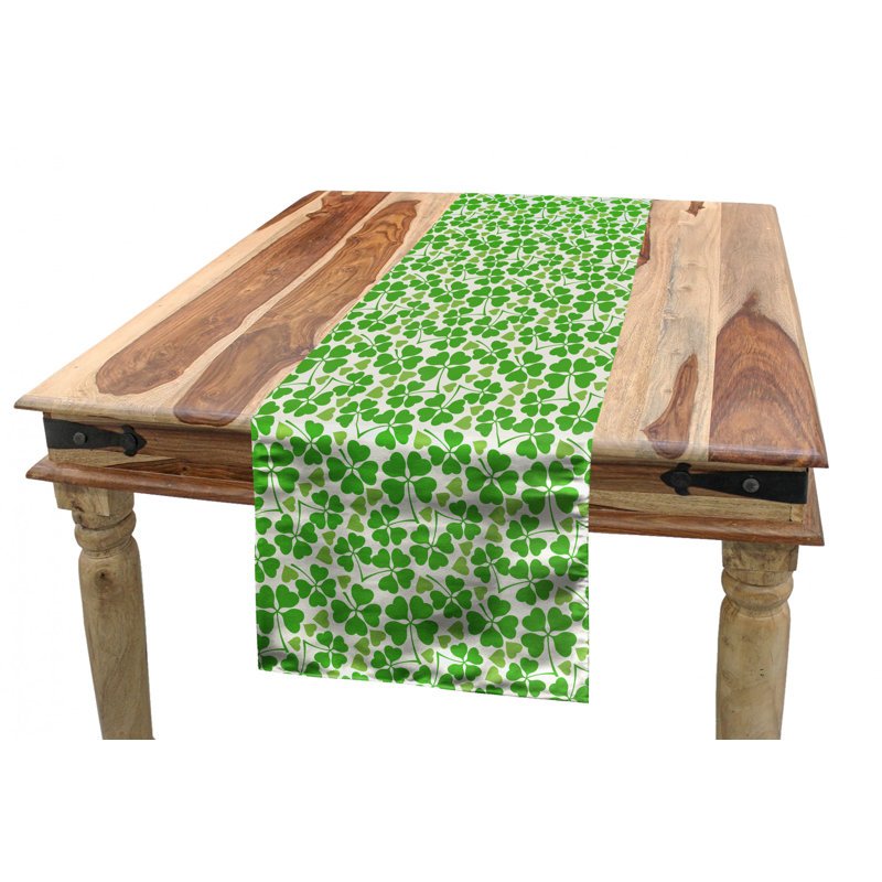 Table Runner, 120" x 16",  Spring Clovers