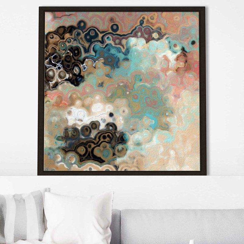 Acts 18: 9 Speak par Mark Lawrence - Peinture, Cadre flottant espresso, H 39,5 po x l 39,5 po x P 2 po
