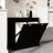 Black Laundry Sorter Bin. E1 Material, Stable And . Painting For A Shiny Surface. Removable Bags Efficient Organization. Supports 100 Pounds. Assembly Needed Sorter, Painted, Cloth Bags, 100-pound-88416954