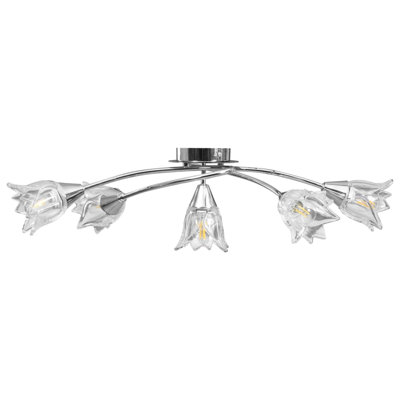 Sharie Glass Semi Flush Mount