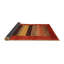 Tapis de zone rouge/beige/brun contemporain-1606558760