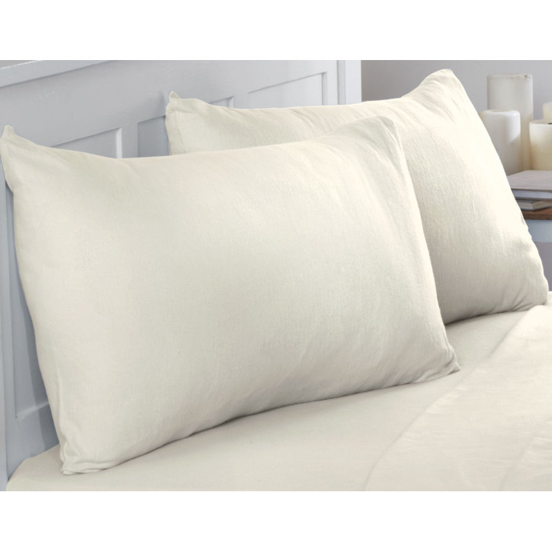 Hollange Flannel Fitted Sheet, Cream, Kingsize