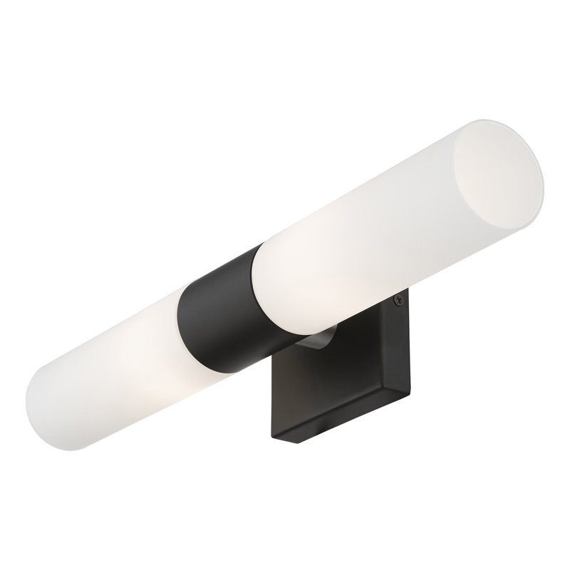 Cailum 2 - Light Dimmable Vanity Light, Black/Brushed Nickel