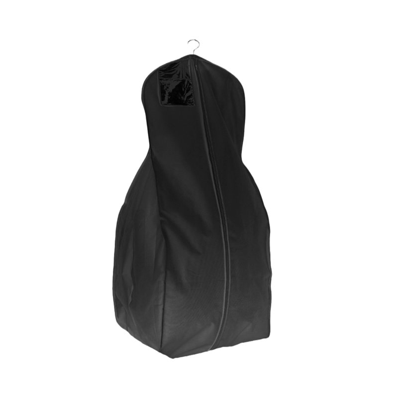 Fabric Garment Bag, 72" H x 24" W x 20" D, Black