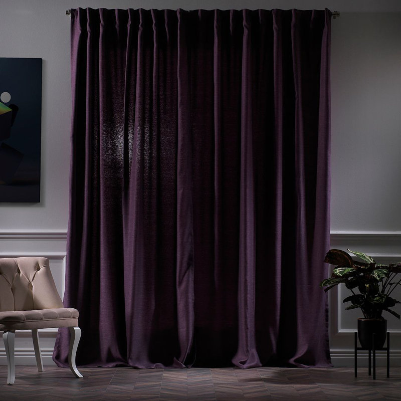 Panneau décoratif décoratif extra large et très long fait sur mesure, Mauve, L 100 po x L 72 po