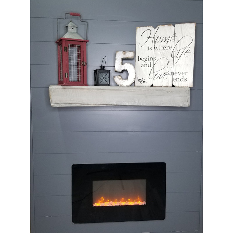 Rough Cut Fireplace Shelf Mantel, 60"