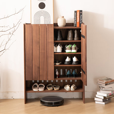 Armoire à chaussures en bois massif