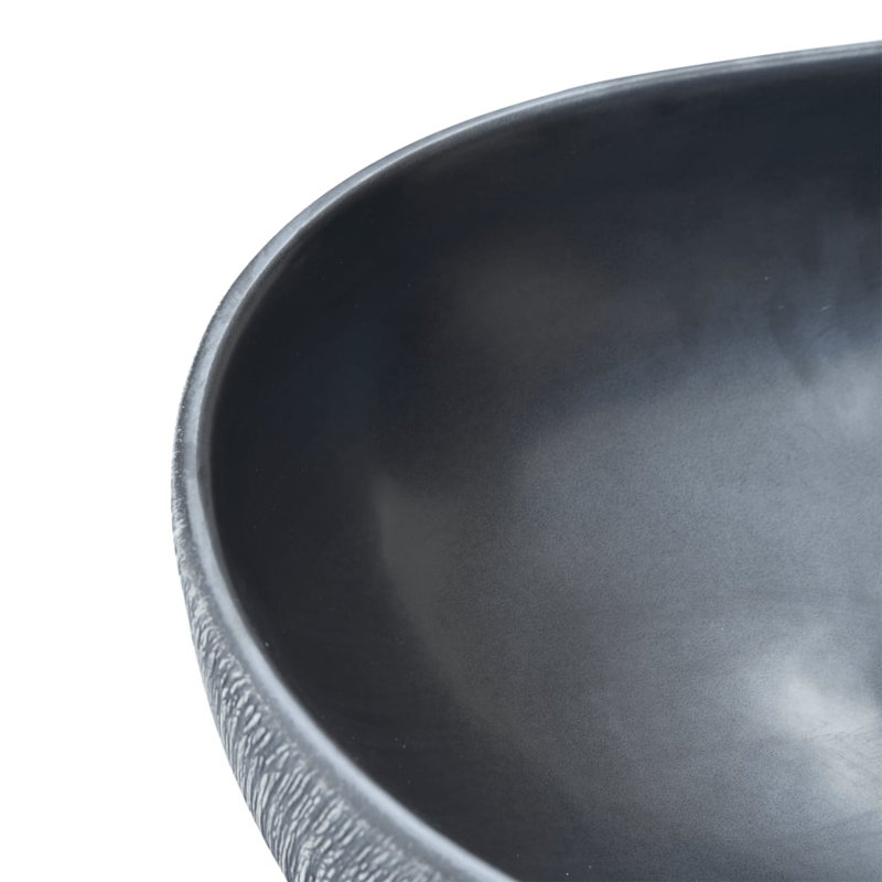 Borough Wharf Vouvant 47mm L x 33mm W Grey Ceramic Oval Sink