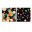 Strattford - Ensemble de 2 verres muraux abstraits géométriques en acrylique-103930565