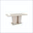 Travertine Pattern Extendable Rectangular Dining Table