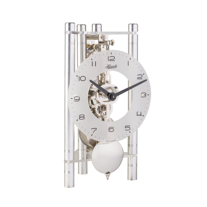 Eusebio Tabletop Clock, Silber