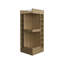 Armoire de bar 46 po à 3 coins de 46 po pour salon - 14 bouteilles et armoire de rangement contemporaine-607438730
