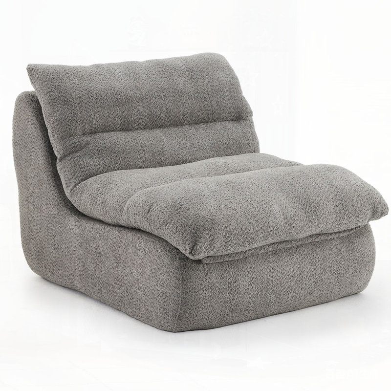 Fauteuil moderne avec assise moelleuse, Gris