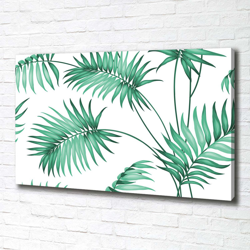 Tropical Leaves - Wrapped Canvas Print