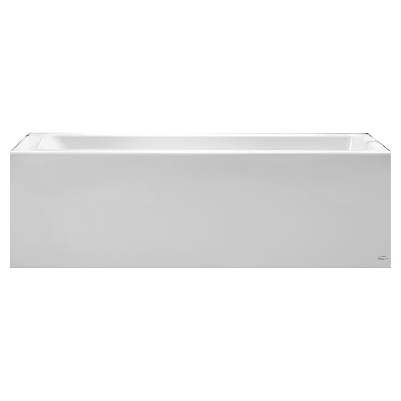 Studio 60'' x 32'' White Acrylic Alcove Soaking Bathtub