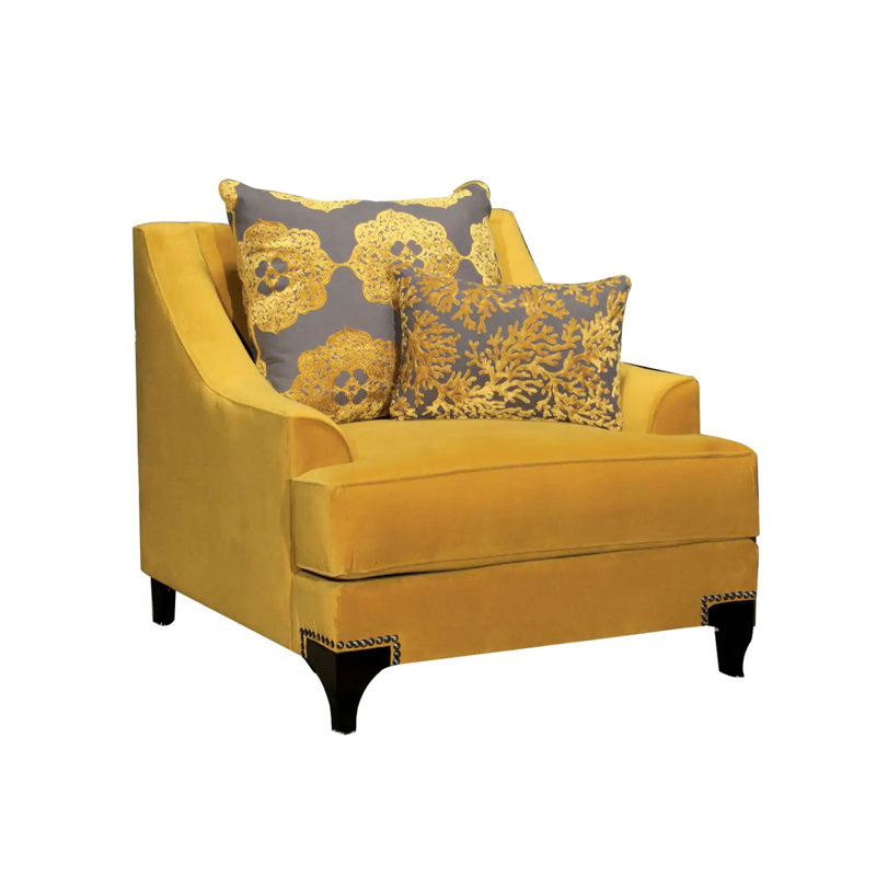 Chaise traditionnelle l 39,4 po, or