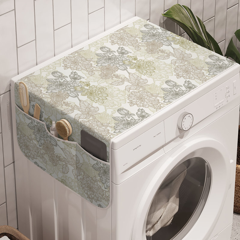 East Urban Home Vintage Washing Machine Organizer Pack of 2 47" x 18.5" Taupe Beige