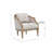 Classic Solid Wood Accent Chair with Durable Polyester Upholstery and Elegant Design for Comfortable Seating