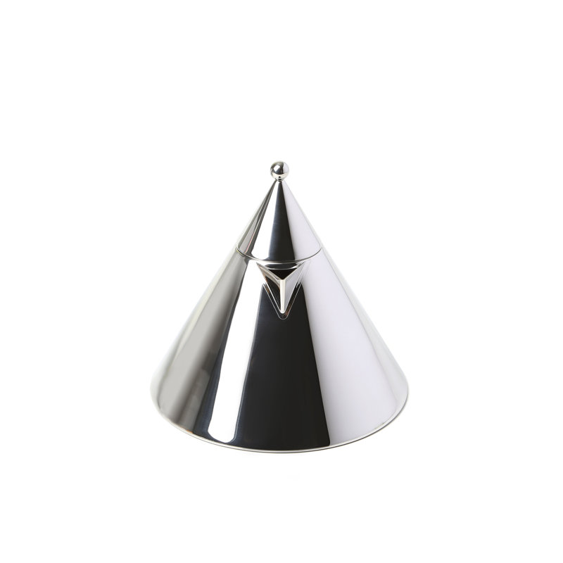 Polished Stainless Steel Conical Whistling Coffee Pot