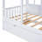 Twin Size Fully Padded Wooden Daybed with Roll-Out Trundle, Arched Design and Tufted Upholstery for Versatile Sleeping Solutions.-1684634278