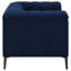 Chaise de salon bleue Darci