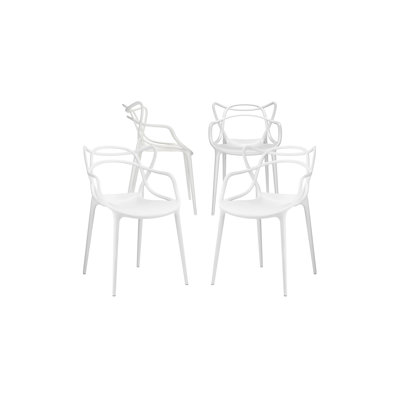 Modholic Nest Dining Chair, White