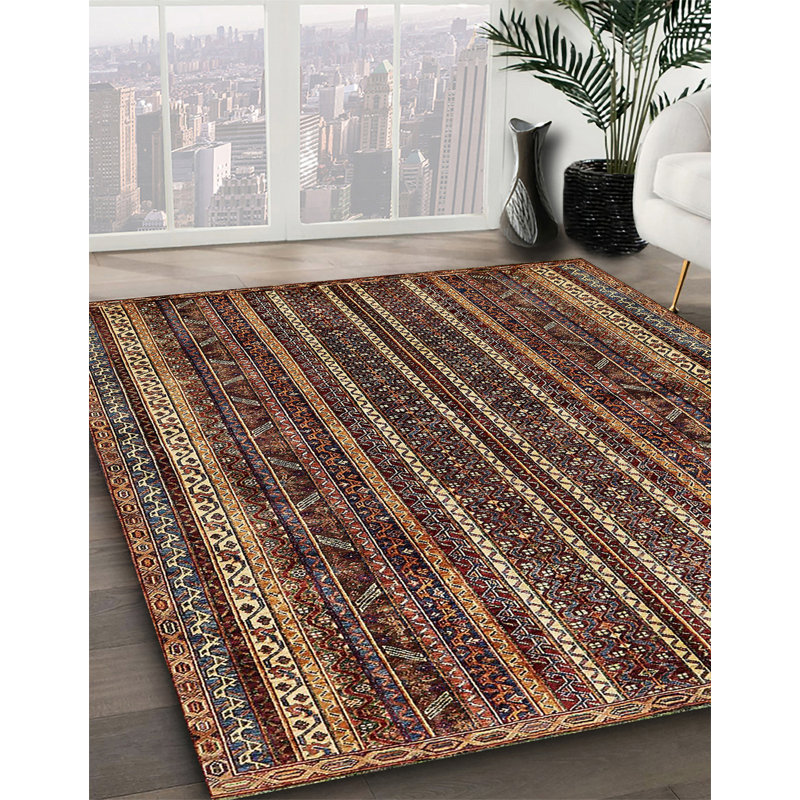 Tapis abstrait moderne 663, Carré 4 pi