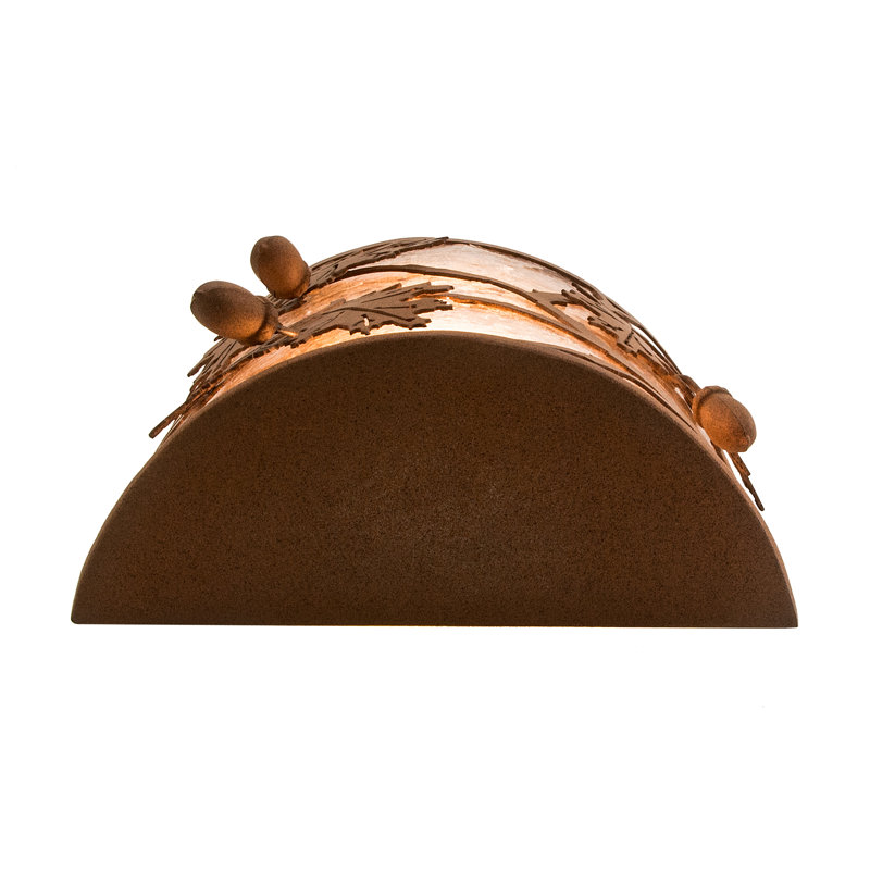 Rustic Bronze Oak Leaf and Acorn Wall Sconce