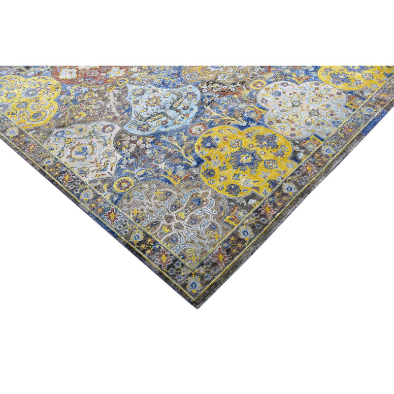Wool Abstract Area Rug, Rectangle 8' x 10'
