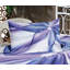 Drap-housse et coussin décoratif Ambesonne, mauve, blanc et bleu-106792924